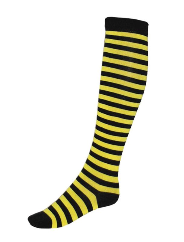 Kousen Zwart Geel Gestreept