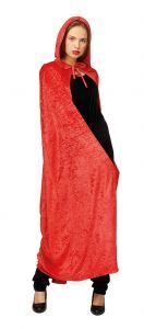 VENETIAANSE CAPE CARMILLA - 2 KLEUREN, Kleur: Rood