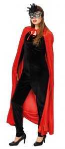 VENETIAANSE CAPE VLAD - 2 KLEUREN, Kleur: Rood