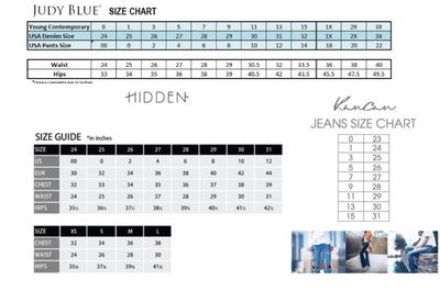 Jean Size Chart