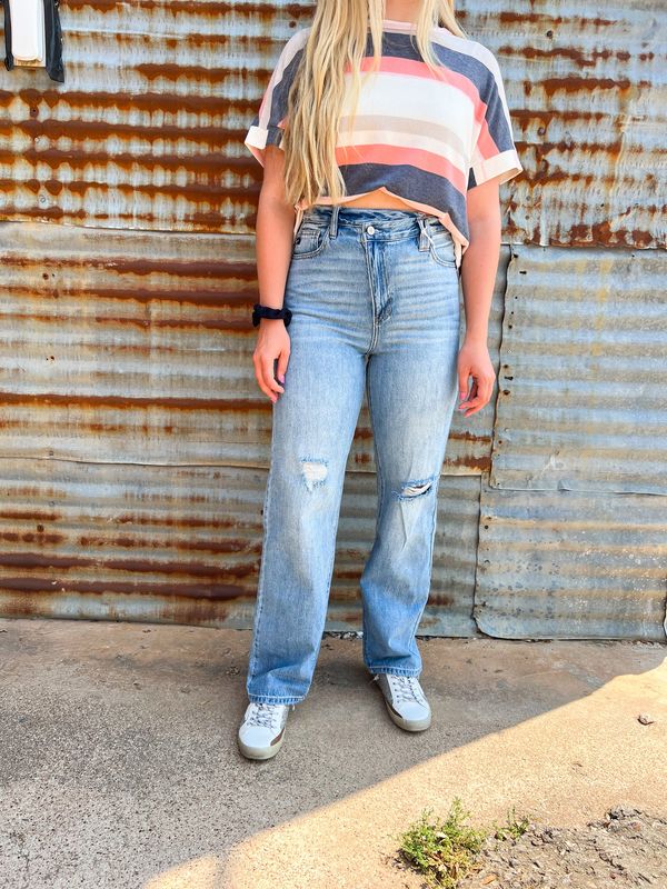 High Rise 90&#39;s Straight Leg Jeans