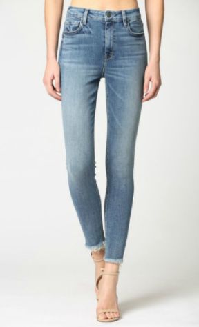 Taylor Raw Hem Skinny Jeans