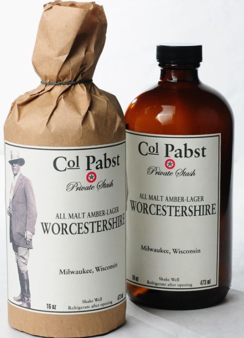 Large Colonel Pabst Worcestershire Sauce