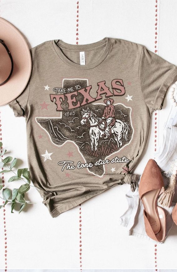 Take me to Texas Cowboy Graphic Tee