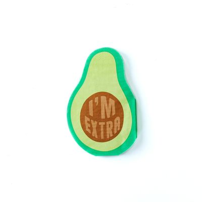 I&#39;m extra Avocado Shaped napkin