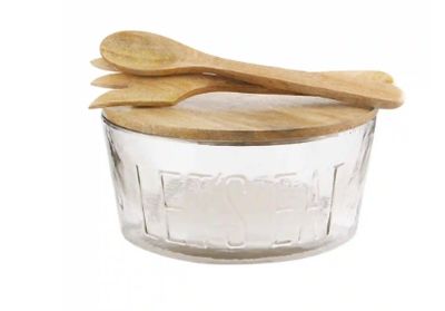 Lets Eat Glass Bowl Set