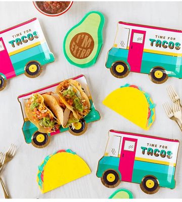 Taco truck shaped plate 9&#39;