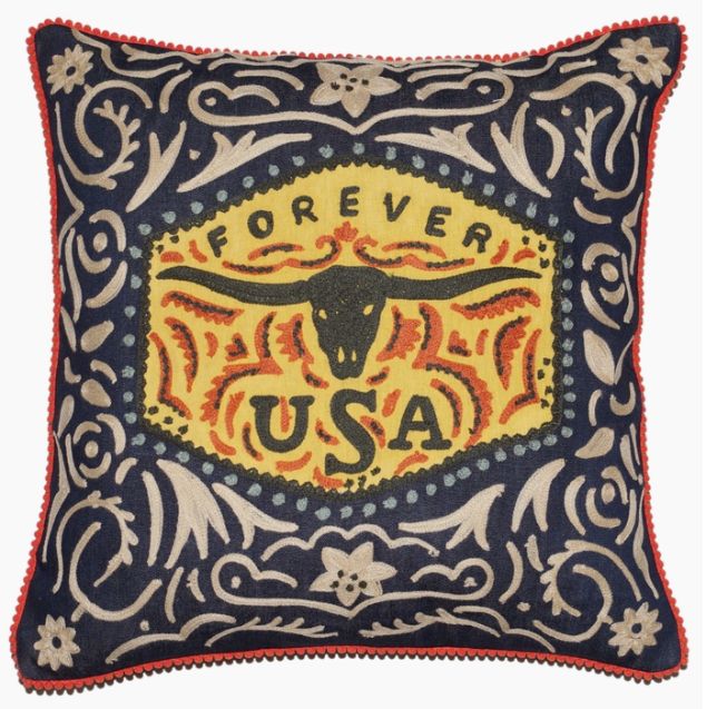 Longhorn Buckle Pillow