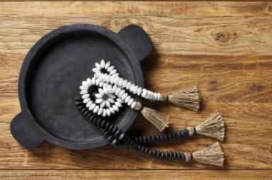 White Tassle Decor Beads
