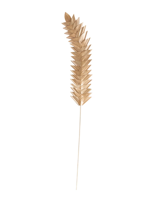 Handmade Buri Palm Pick - Brushed Gold Finish