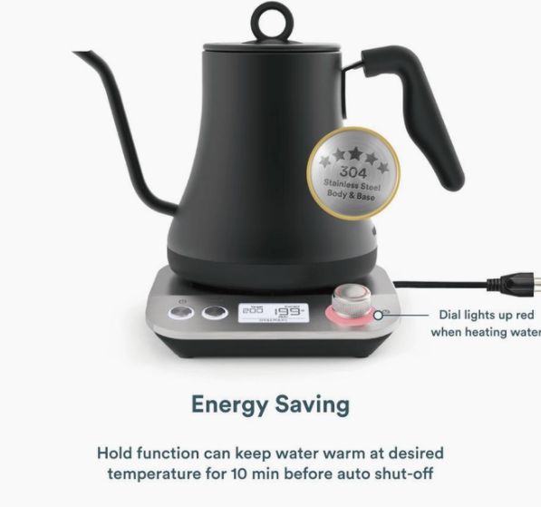 Matte Black Electric Kettle