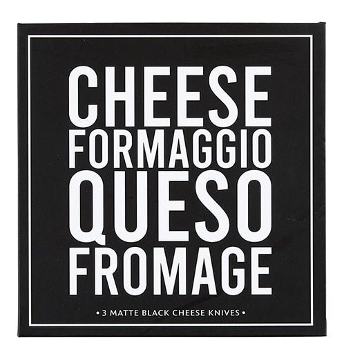 Matte Black Cheese Knives Book Set