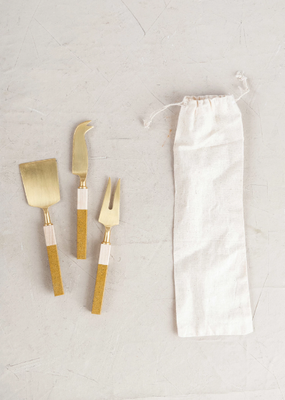 Stainless Steel Cheese Knives - Set of 3