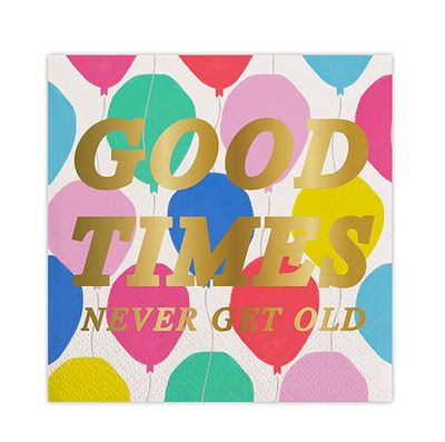 Good Times Foil Beverage Napkins