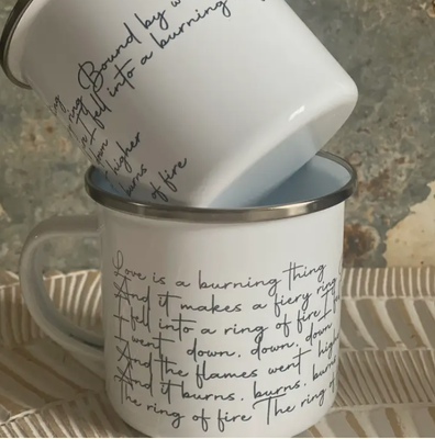 &quot;Ring of Fire&quot; lyric mug
