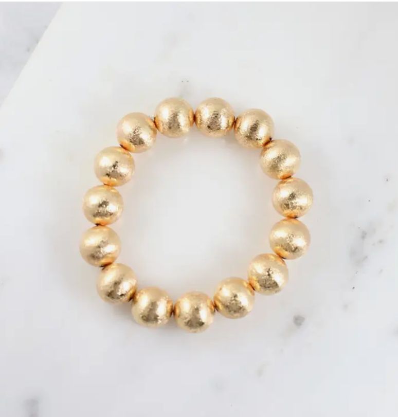 Buchanan Textured Ball Bracelet GOLD