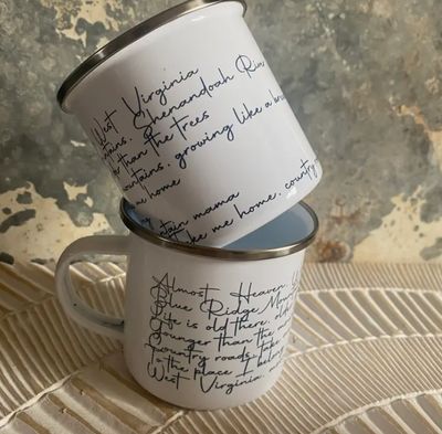 &quot;Country Roads&quot; lyric mug