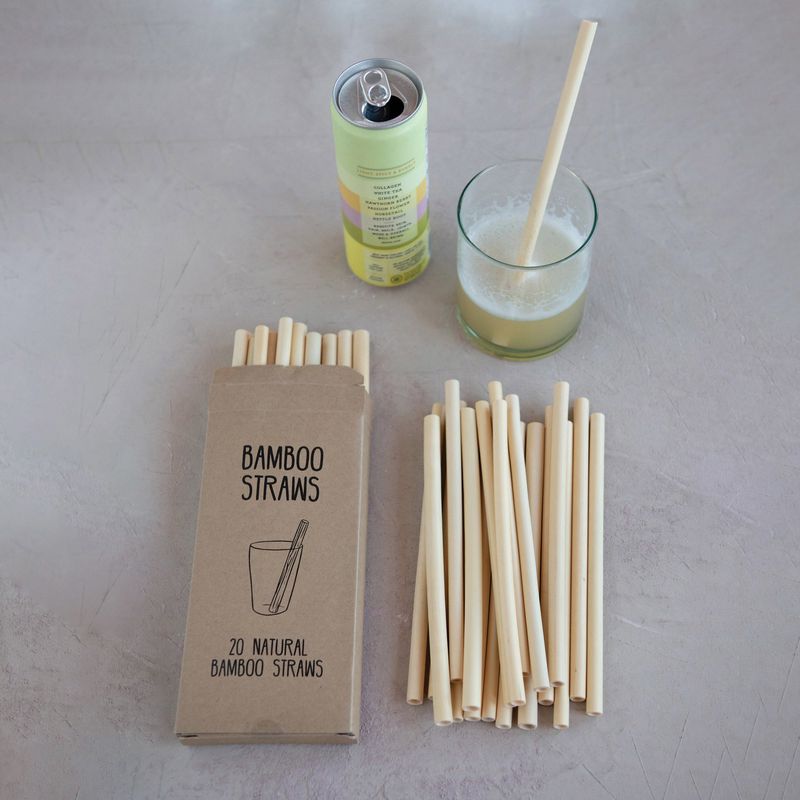 Bamboo Drinking Straws- Set of 20