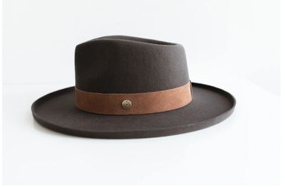 Echo Park Fedora Hat-dark earth
