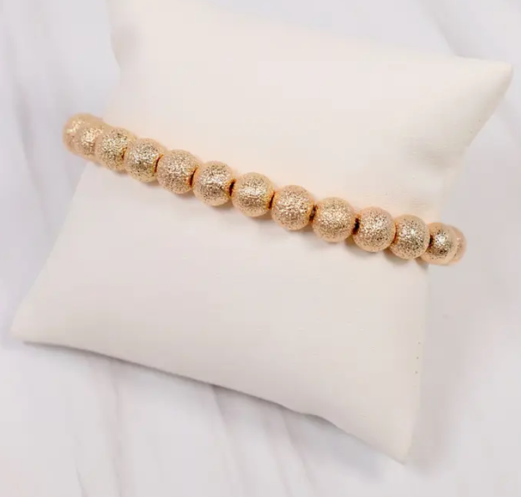 Beekman Textured Ball Bracelet GOLD