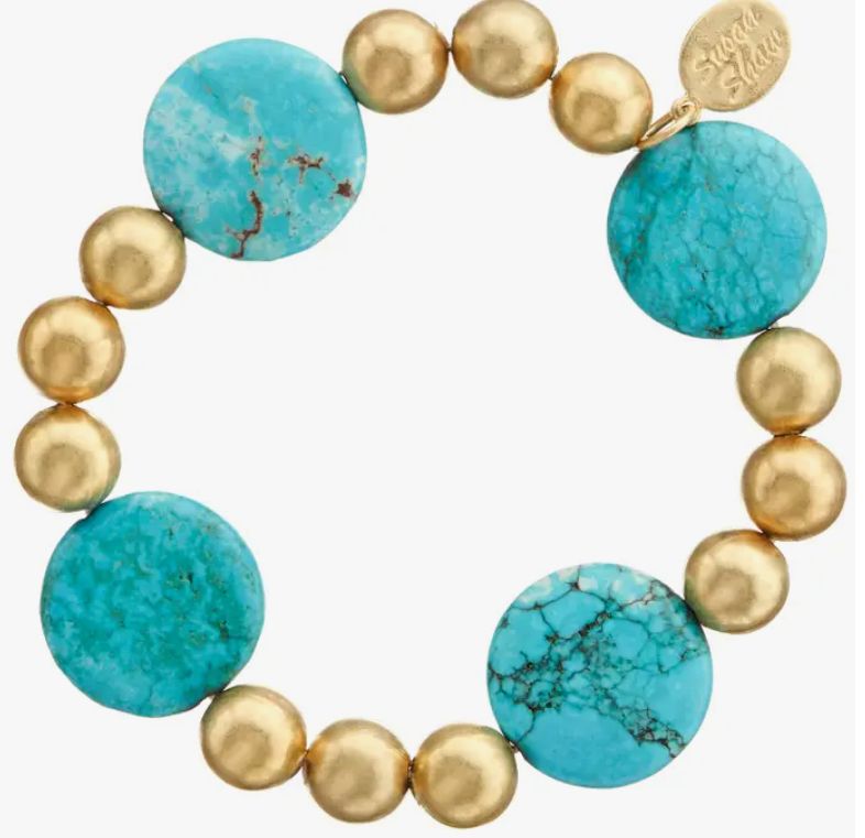 Turquoise Mini Margaret Stone Bracelet