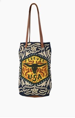 Western Longhorn Rodeo Tote 16x18
