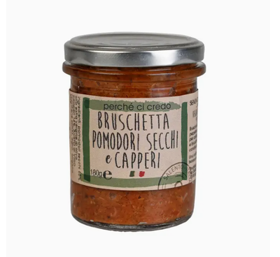 Sun-Dried Tomato and Caper Bruschetta by Perche Ci Credo