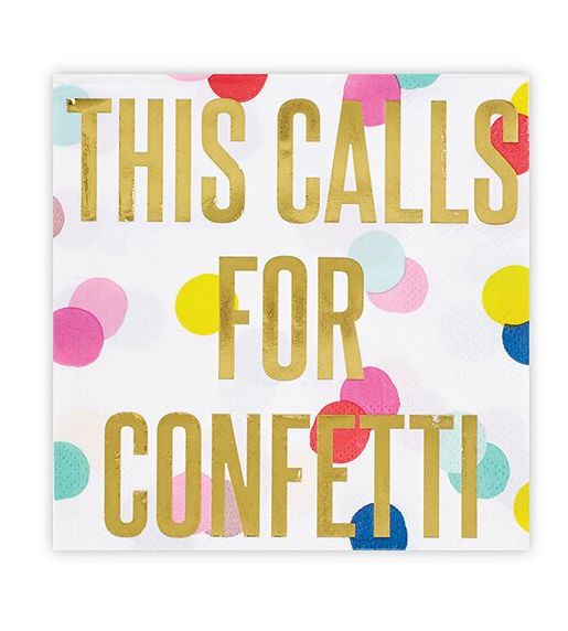 Calls For Confetti Napkins - 20 count