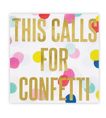 Calls For Confetti Napkins - 20 count