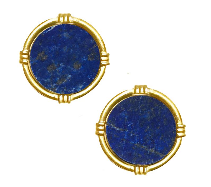 Ida Stud Earings- Blue Lapis