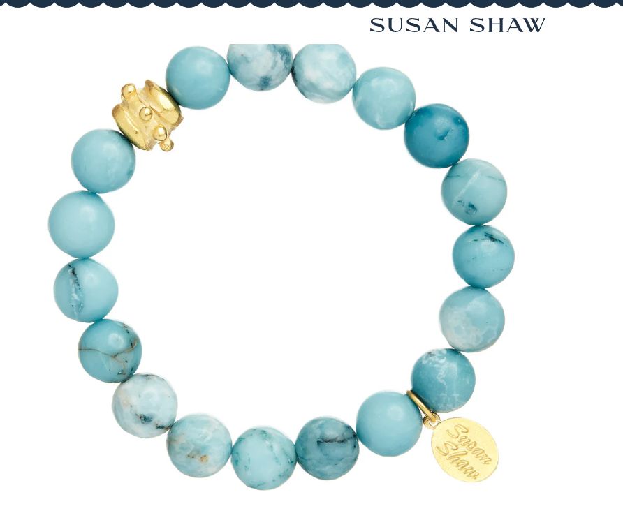 Bailey Stretch Bracelet- Blue Jasper