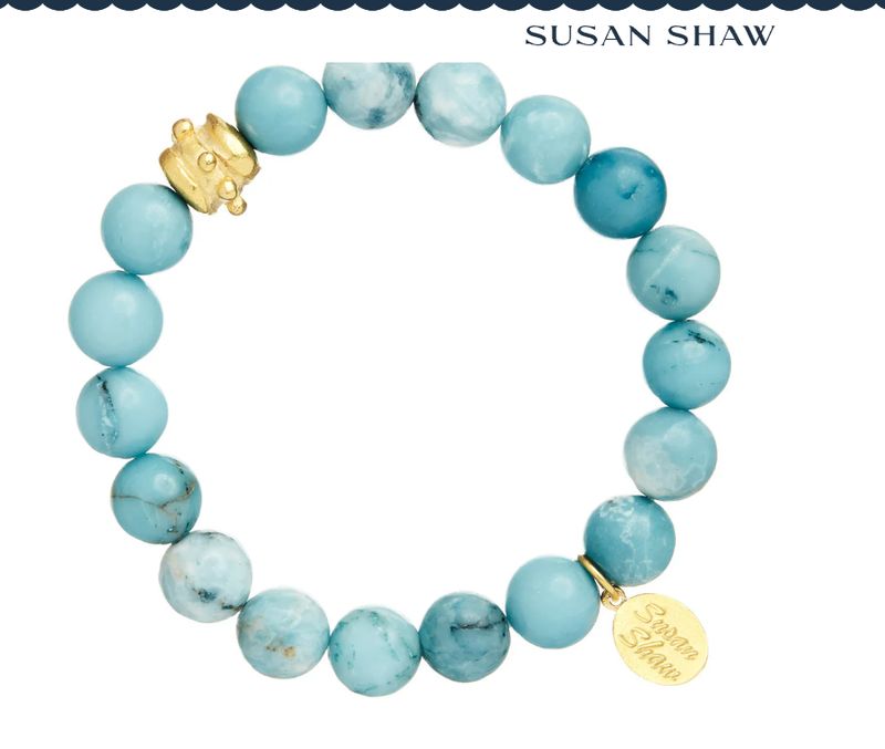 Bailey Stretch Bracelet- Blue Jasper