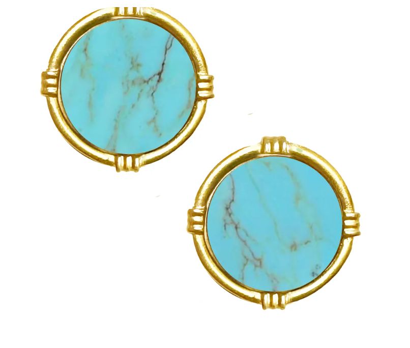 Ida Stud Earrings Turquoise