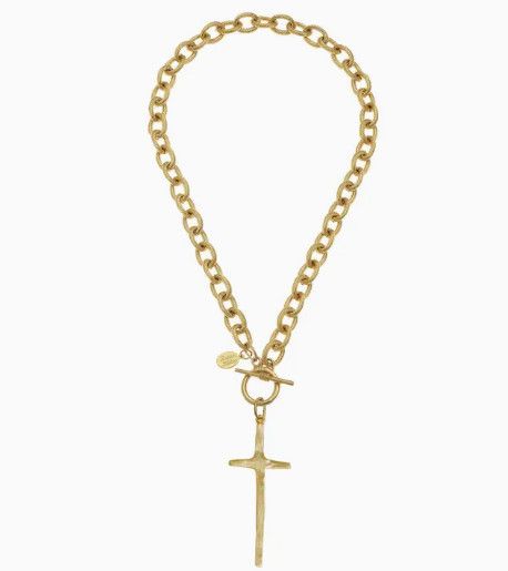 Elongated Cross Necklace