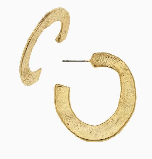 Small gold hoop earrings