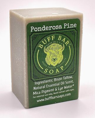 Ponderosa Pine Bison Tallow Soap Bar- 4oz