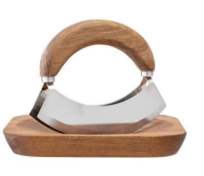 Mezzaluna with Cutting Board, Set of 2