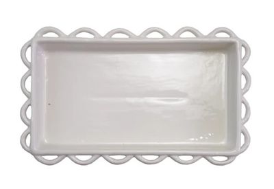 Decorative Scalloped Napkin Holder