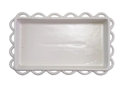 Decorative Scalloped Napkin Holder