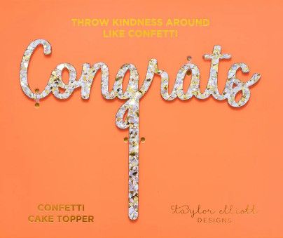 Cake Topper- Congrats