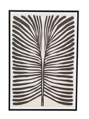 Framed Textured Paper Wall Décor w/ Abstract Image