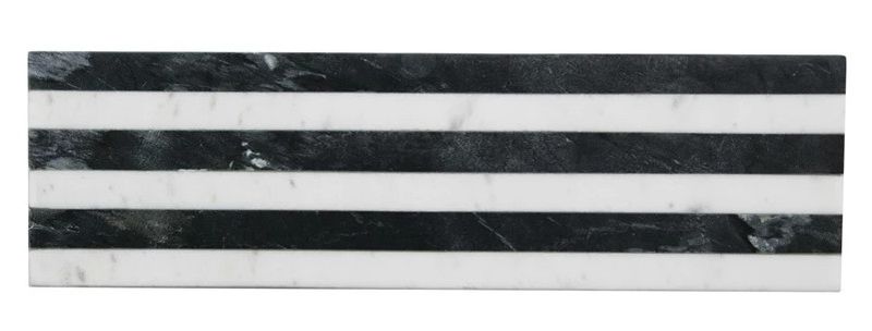 Marble Cheese/serving board with stripes