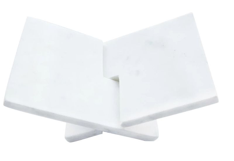 Interlocking Marble Book Holder