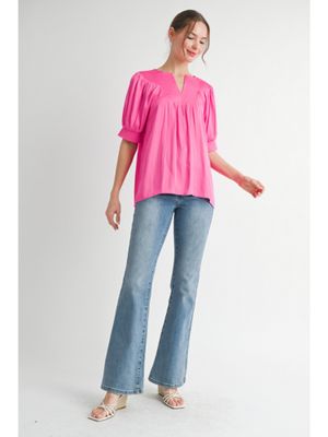 V-Neck Flowy Blouse