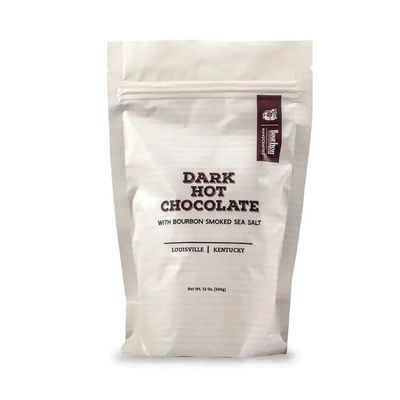 Dark Hot Chocolate Mix with Bourbon Smoked Sea Salt
