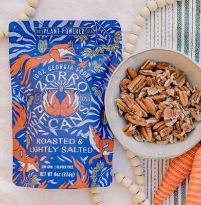 Roasted and Salted Pecans 8oz bag