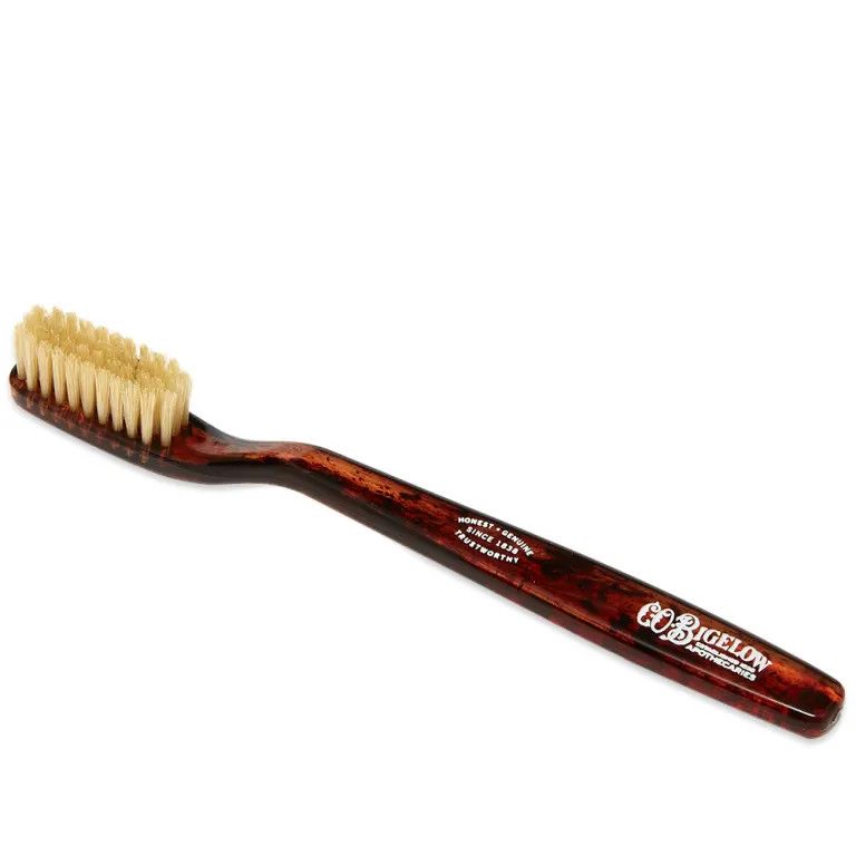 Natural Bristle Toothbrush - Medium Tortoise