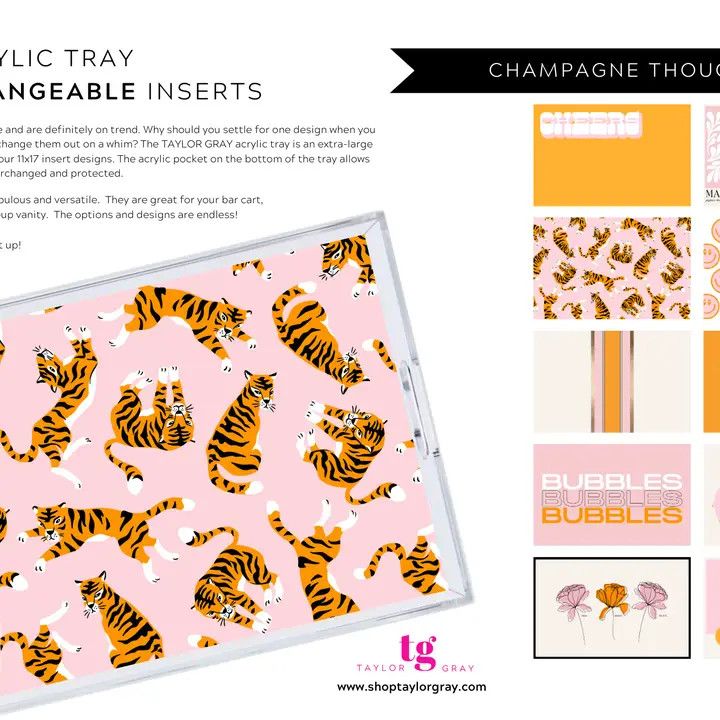 Champagne Thoughts - Tray Insert