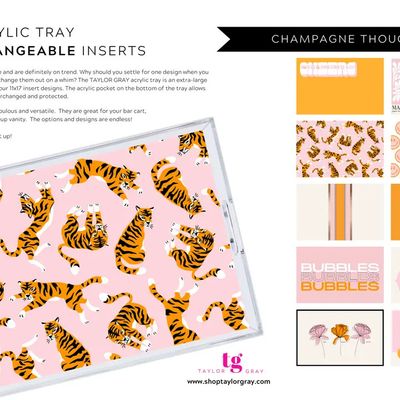 Champagne Thoughts - Tray Insert