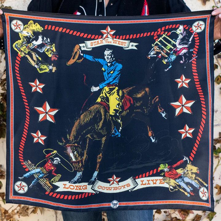 Star of the West - Black Shorty Scarf